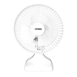 Optimus 6-In. 2-Speed Convertible Personal Clip-on/Table Fan, White, F-0645