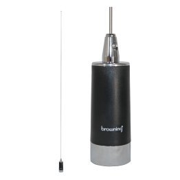 Browning® 200-Watt Low-Band 26.5 MHz to 30 MHz Unity-Gain UHF Antenna with NMO Mounting (Silver Base) (Silver Base)
