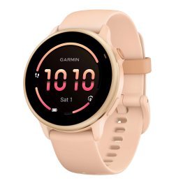 Garmin® vívoactive® 6 Fitness-Tracking AMOLED Smartwatch with Band (Metallic Pink Dawn with Pink Dawn)