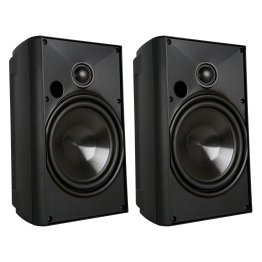 Proficient® Audio AW650 150-Watt 6.5-In. Indoor/Outdoor Speaker Set (Black)