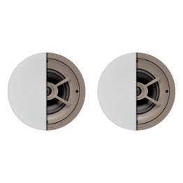 Proficient® Audio 6-1/2-In. 100-Watt Protege C621 2-Way In-Ceiling Speaker Pair with Polypropylene Woofer and Pivoting Silk-Dome Tweeter, 8 Ohms