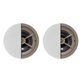 Proficient® Audio 8-In. 150-Watt Protege C801 2-Way In-Ceiling Speaker Pair with Graphite Woofer and Pivoting Aluminum-Dome Tweeter, 8 Ohms