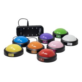 Teachers Choice® Wireless Light-up Game Buzzer System, 8 Pack