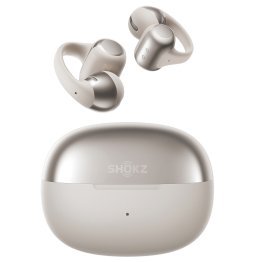 Shokz® OpenDots ONE TWS Bluetooth® Open-Ear Clip-on Earbuds with Mic and Charging Case, Dolby Audio®, up to 40 Hours Play Time, IP54 (Gray)