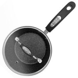 THE ROCK™ by Starfrit® Terra Black Marble Non-Stick Saucepan with Bakelite® Handle (3 Qt.)