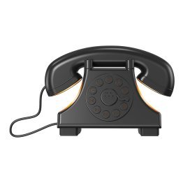 Priority Products Retro Telephone-Shaped Sleeping Machine with Bluetooth® Speaker and Night-Light (Black)