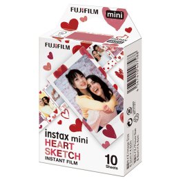 FUJIFILM® instax® mini Instant Film, 10 Pack (Heart Sketch)