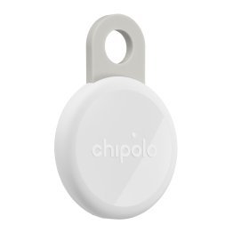 Chipolo® LOOP Rechargeable Device Tracking Tag (1 Pack; Chalk)