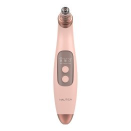 Nautica® Compact Blackhead-Remover Vacuum with 6 Adjustable Heads and LED Display, 3 Suction Levels, Rechargable, up to 1-Hour Battery Life (Nude)