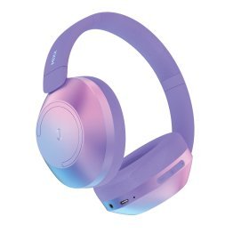 Mixx® StreamQ C2 Bluetooth® Folding Over-Ear Headphones with Mic and 3.5-mm Aux Input, up to 25 Hours Play Time (Mermaid)