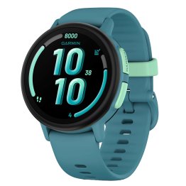 Garmin® Bounce™ 2 Kids GPS Smartwatch with 43-mm Case, LTE Connectivity, AMOLED, Sports Apps, Fitness Tracking, and 5 ATM Swim Rated (Turquoise)