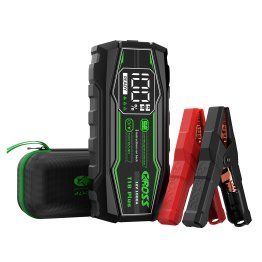 CAROSS™ T18 Plus Portable Car Jump Starter and USB Power Bank with 1,000-Amp Peak, Advanced Protection Jumper Clamps, LED Light, and QC Fast Charger