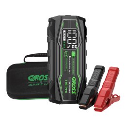 CAROSS™ T18 Pro Portable Car Jump Starter and USB Power Bank with 1,500-Amp Peak, Advanced Protection Jumper Clamps, LED Light, and QC Fast Charger