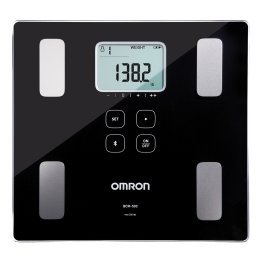 Omron® 330-Lb. Capacity Digital Bathroom Scale with Bluetooth®, LCD Display, Omron® App, Body Composition, FSA/HSA Eligible