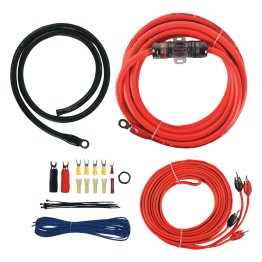 T-Spec® v6 SERIES 1,000-Watt 4-Gauge Mini ANL Amp Installation Kit with RCA Cables