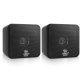 Pyle® 200-Watt-Max Wall-Mountable Mini-Cube Bookshelf Speaker Set with 4-In. Woofers and Video Shielded, Pair