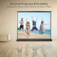 Pyle® Retractable Pull-out-Style Manual Projector Screen (50 In.)