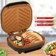 Brentwood® 2-Serving Nonstick 750-Watt Indoor Electric Copper Grill and Panini Press