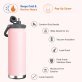 ASOBU® Canyon 50-Oz. Insulated Water Bottle with Full Hand Comfort Handle (Pink)