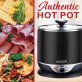 Brentwood® 1.9-Qt. 600-Watt Stainless Steel Cordless Electric Hot Pot Cooker and Food Steamer with Swivel Base