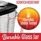 Brentwood® 42-Oz. Blender Glass Jar Replacement 6-Piece Set for Oster® Blender P-OST722