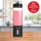 Brentwood® 50-Watt 17-Oz. Portable Battery-Operated USB-Chargeable Glass Blender (Black)