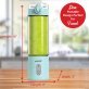 Brentwood® 50-Watt 17-Oz. Portable Battery-Operated USB-Chargeable Glass Blender (Blue)