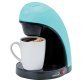 Brentwood® Single-Serve Drip Coffee Maker with Ceramic Mug (Blue)