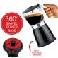 Brentwood® 6-Cup Electric Moka Pot Espresso Machine (Black)