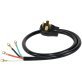 Certified Appliance Accessories® 4-Wire Eyelet 40-Amp Range Cord, 4ft
