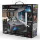 Monster® Wireless 1080p FHD TFT LCD Image Stream Projector with 120-Inch Portable Screen and Remote Control