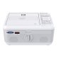 RCA Bluetooth® 480p LCD Compact Projector with Built-in DVD Player, 100-In. Foldup Screen, and Remote (White)