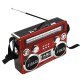Supersonic® Portable 3-Band Radio with Bluetooth® and Flashlight, SC-1097BT (Red)