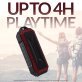 Supersonic® DURO Water-Resistant Portable Bluetooth® Portable Speaker with Speakerphone, SC-1454IPX (Red)