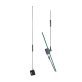 Tram® CB/Weather-Band Glass-Mount Antenna with RG58/U Cable and PL-259 Connector