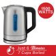 Brentwood® 1,500-Watt 1.79-Qt. Cordless Digital Stainless Steel Kettle with 5 Temperature Presets and Swivel Base