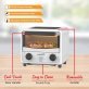 Brentwood® 183-Cu. In. (3-L) 500-Watt Stainless Steel Mini Toaster Oven (White)