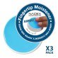 Nadex Coins™ Jumbo 1.41-Oz. Non-Slip Cash-Counting Fingertip Moistener Pads (3 Pack; Blue)