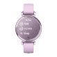 Garmin® Lily® 2 Health and Fitness Smartwatch with Anodized Aluminum Bezel/Case and Silicone Band (Metallic Lilac)