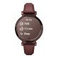 Garmin® Lily® 2 Classic Health and Fitness Smartwatch with Anodized Aluminum Bezel/Case and Leather Band (Dark Bronze)