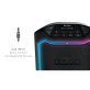 ION® Game Day Party Portable Bluetooth® Speaker with Lights, Black
