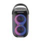 Dolphin® Audio Waterproof Portable Bluetooth® Party Speaker® with Sound-Activated Lights, Black, S-20
