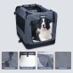 Jespet® 3-Door Soft-Sided Folding Travel Pet Crate (Medium/Large; Gray)