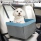 Jespet® Deluxe Pet Safety Booster Car Seat (Blue/Gray)