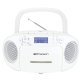 Emerson® CD/Cassette/Radio Boom Box, EPB-3003 (White)