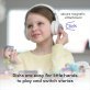 ONANOFF® StoryPhones® Storytelling Foldable Bluetooth® Kids Headphones, Intro Bundle with ZenShield and PlayShield (White)