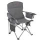 Arrowhead Outdoor® Portable Folding USB-Heated Camping Chair with 6-Can Armrest Cooler, Gray