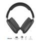 IQ Sound® Bluetooth® Over-Ear High-Performance Headphones with Mic, FM Radio, and 3.5-mm Aux Input, up to 6 Hours Play Time, IQ-170BT (Black)