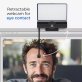iContact Camera 4K HD Pro Webcam with Light Panel, Retractable Arm for Natural Eye Contact, USB-C®, for Mac® and PC