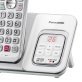 Panasonic® Expandable Cordless Phone System for Landline, Digital Answering System, Caller ID, Call Blocker, and Large Buttons (2 Handset)